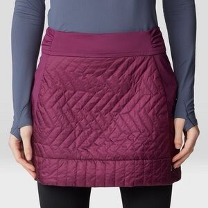 Mountain Hardwear Trekkin Insulated Mini Skirt Womens Medium Quilted Hiking Outd